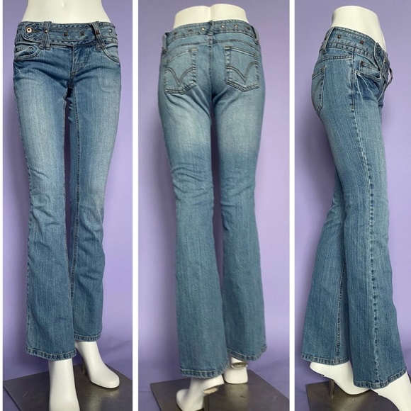 ❌SOLD-DEPOP❌ Y2K Belted Jeans by 725 Originals - Picture 7 of 7